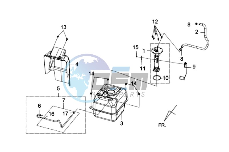 FUEL TANK - FUEL CUT