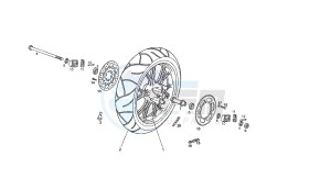 GPR - 125 CC VTHRG1A1A 4T drawing REAR WHEEL