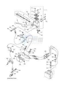 YZF-R3 YZF-R3A 321 R3 (B025) drawing FRONT MASTER CYLINDER