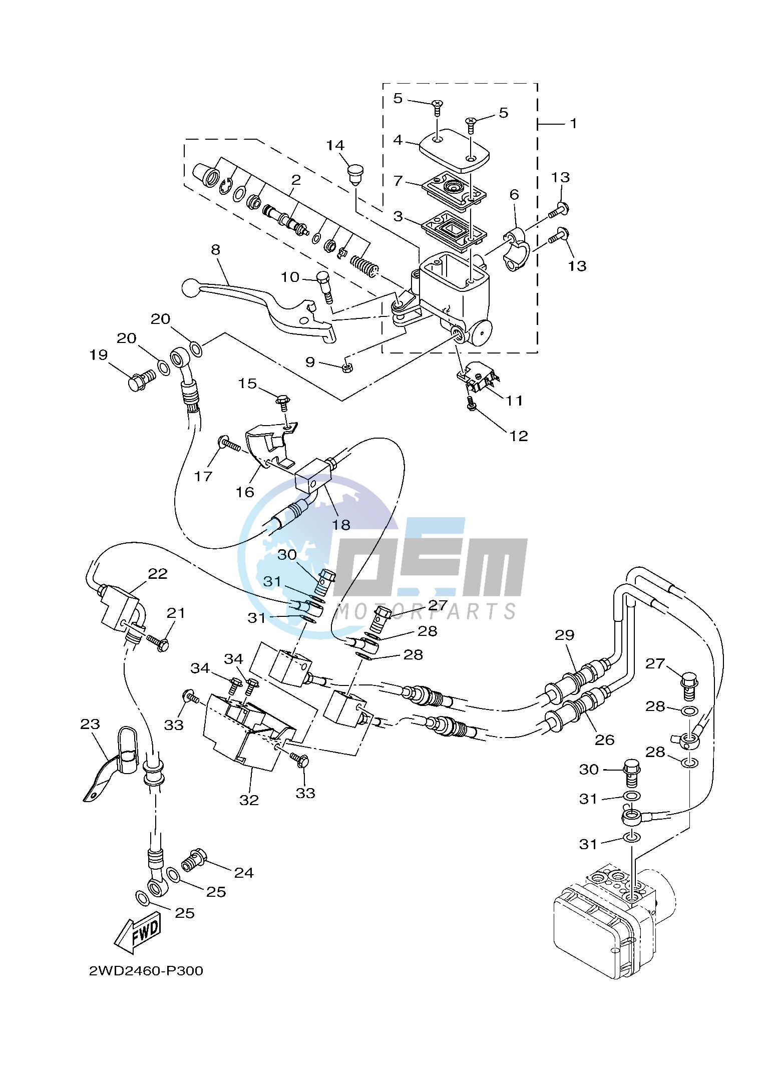 FRONT MASTER CYLINDER