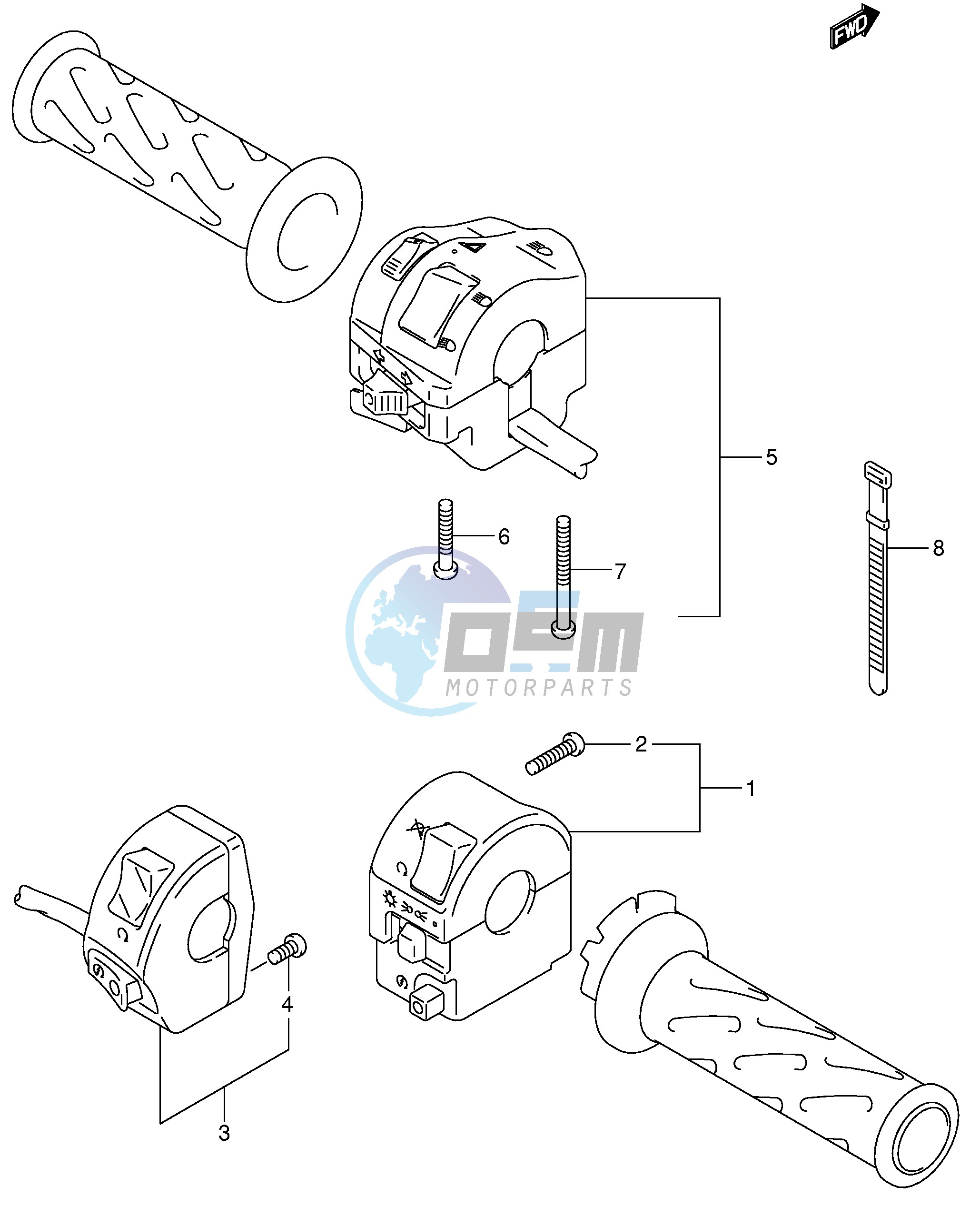 HANDLE SWITCH (MODEL K2)