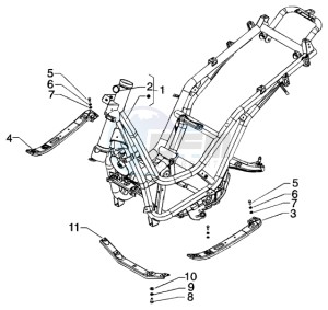 Beverly 125 RST drawing Chassis