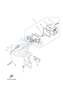 XT250 XT250E SEROW (1YB7) drawing TAILLIGHT