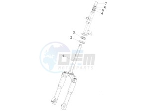 Liberty 125 4T PTT E3 (E) (EMEA) drawing Fork/steering tube - Steering bearing unit