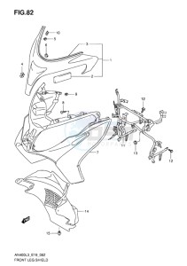 AN400 BURGMAN EU drawing FRONT LEG SHIELD