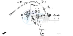 CBR600RRA France - (F / CMF 2F) drawing STAND