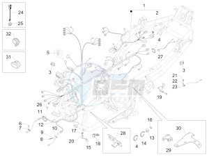 MP3 500 LT E4 Sport - Business (EMEA) drawing Main cable harness