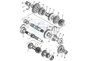 FZS FAZER 600 drawing TRANSMISSION