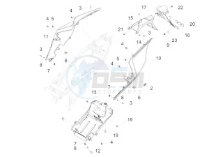 RS 125 Replica E4 ABS (EMEA) drawing Rear body