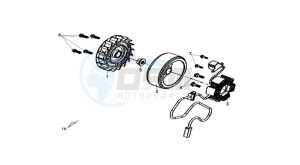 CROX 50 drawing MAGNETO / FLYWHEEL