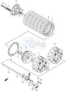 SV650 (E2) drawing CLUTCH