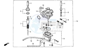 PK50M WALLAROO drawing CARBURETOR