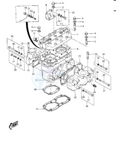 JS 440 A [JS440] (A11-A14) [JS440] drawing CYLINDER HEAD_CYLINDER