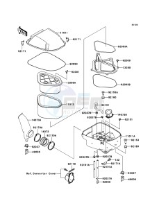 KVF650 4x4 KVF650D6F EU GB drawing Air Cleaner