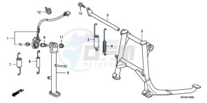 CBF1000TA France - (F / ABS CMF) drawing STAND