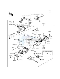 VERSYS 1000 KLZ1000BFF FR GB XX (EU ME A(FRICA) drawing Accessory(Fog Lamp)