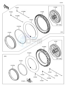 KX85 KX85CJF EU drawing Tires