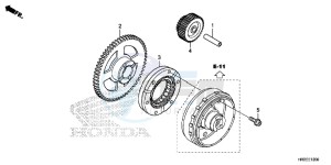 TRX420FE1F TRX420 Europe Direct - (ED) drawing STARTING GEAR