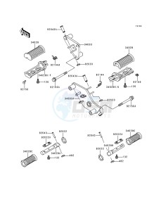 VN 800 A [VULCAN 800] (A1-A5) [VULCAN 800] drawing FOOTRESTS