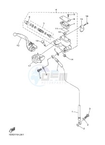 WR450F (1DX5) drawing FRONT MASTER CYLINDER