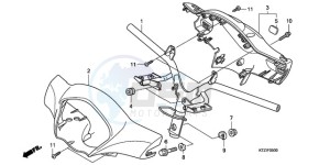 PES125R9 France - (F / CMF STC) drawing HANDLE PIPE/HANDLE COVER