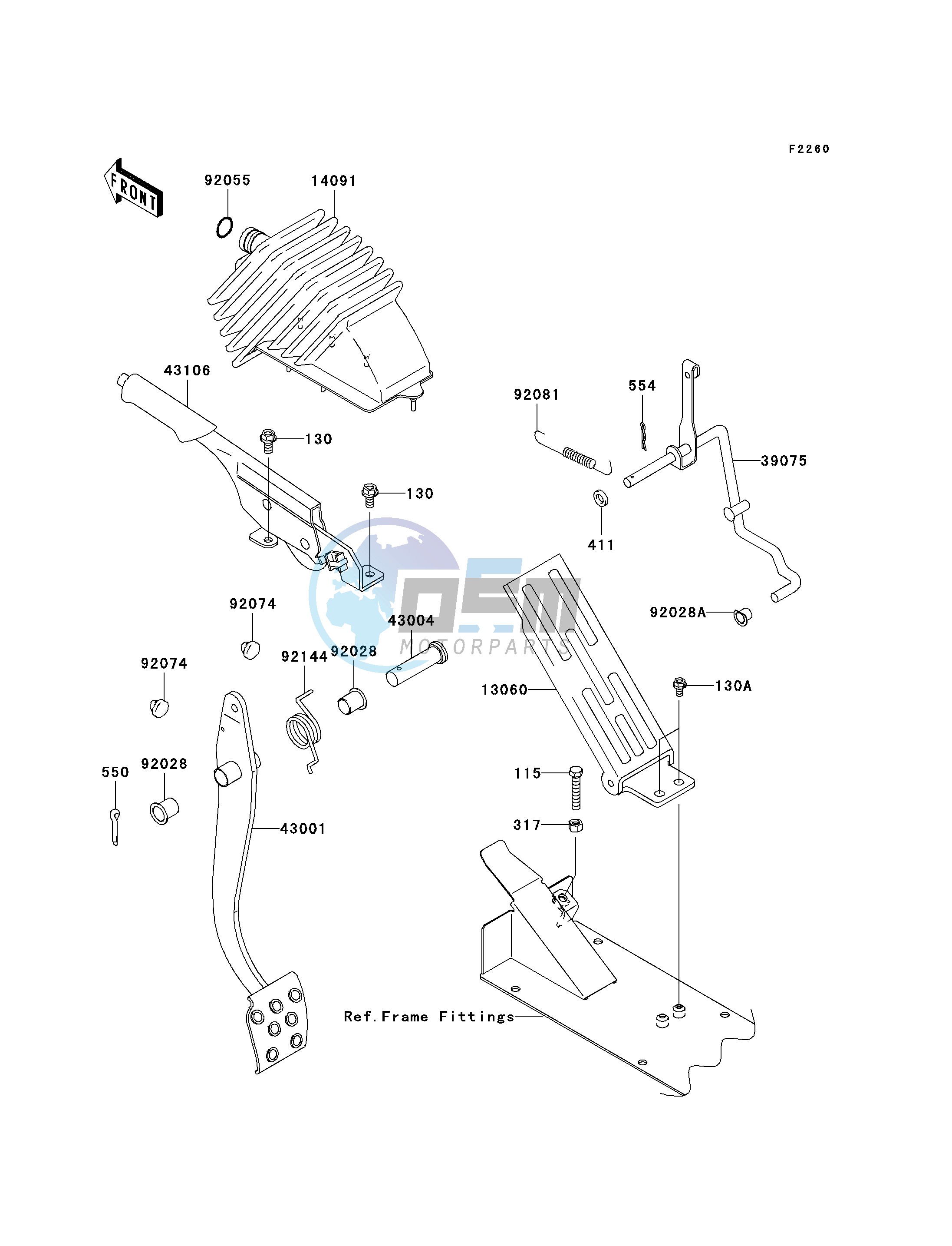 BRAKE PEDAL_THROTTLE LEVER