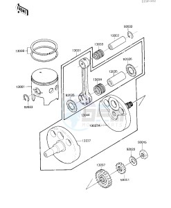 KX 250 D [KX250] (D2) [KX250] drawing CRANKSHAFT_PISTON