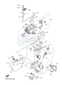 XVS1300CU XVS1300 CUSTOM XVS1300 CUSTOM (2SS8) drawing INTAKE 1