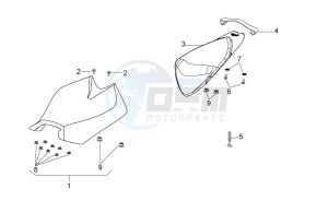 TUONO 1100 V4 RF E4 ABS (EMEA) drawing Saddle