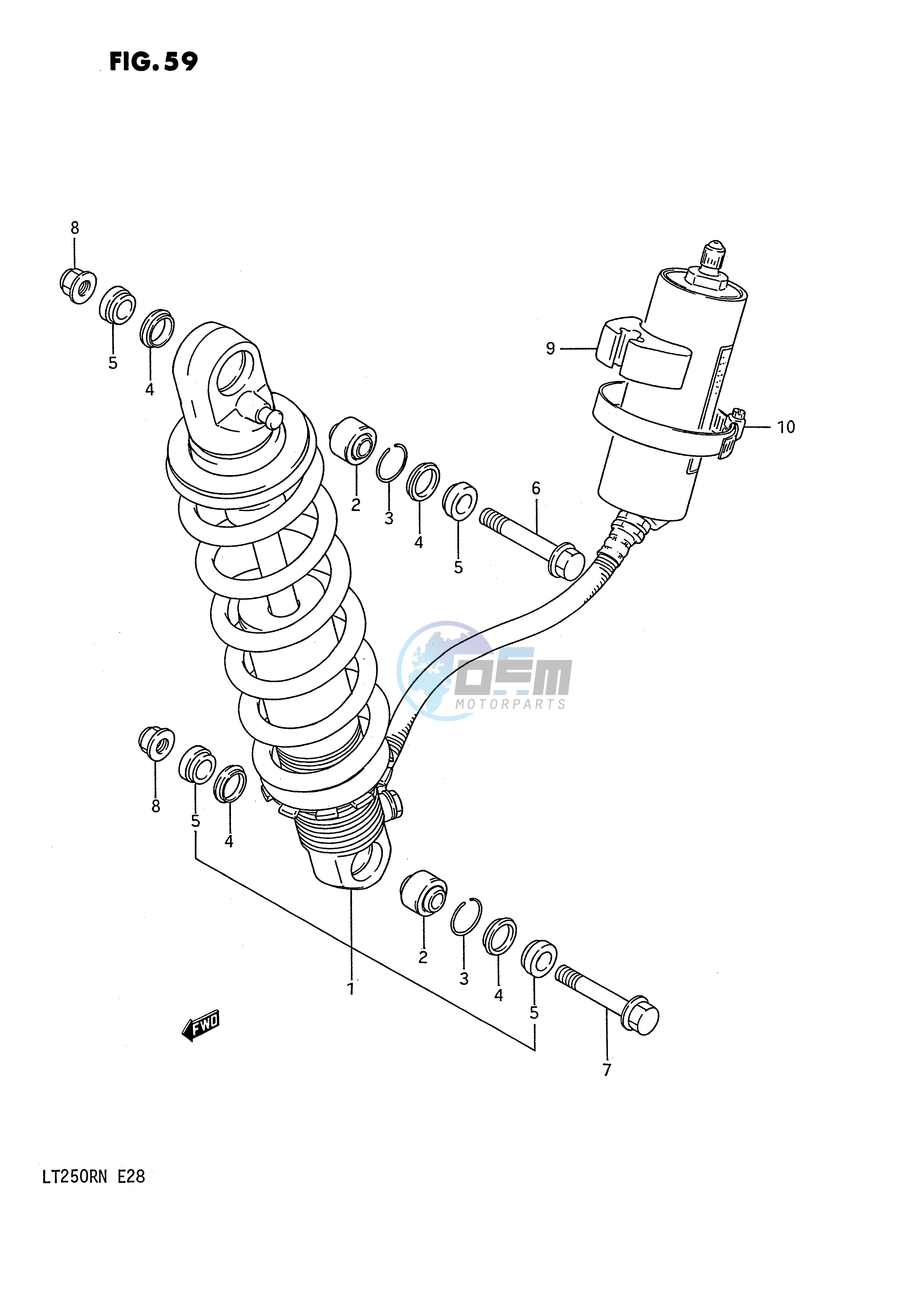 REAR SHOCK ABSORBER (MODEL F G)