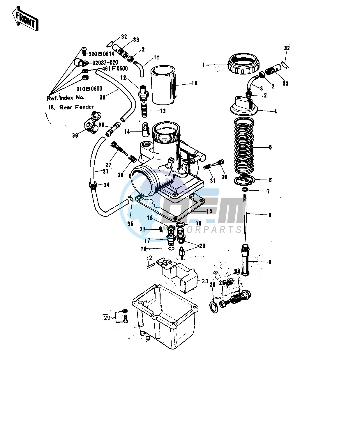 CARBURETOR -- 74-75 F9-B_F9-C 350- -