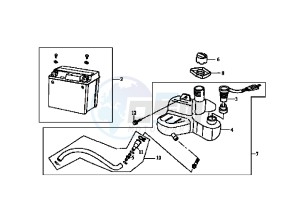 MASK EU2 - 50 cc drawing BATTERY