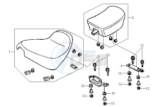 HUSKY 125 drawing BUDDYSEAT