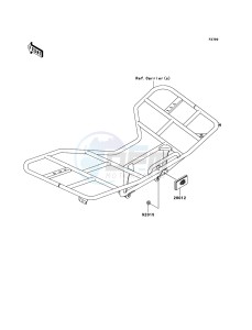 KVF650 4x4 KVF650D8F EU GB drawing Reflectors(EU,UK)