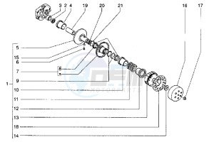 Hexagon 180 LXT drawing Driven pulley