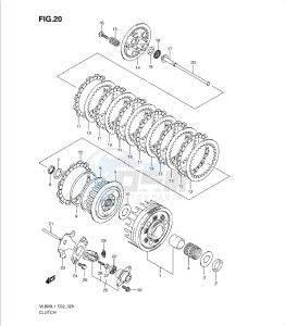 VL800 drawing CLUTCH