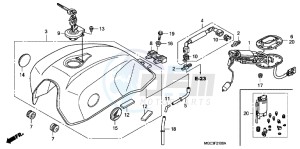 CB1100AD CB1100 ABS UK - (E) drawing FUEL TANK/ FUEL PUMP