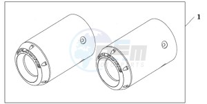 GL1800A SI - (SI) drawing CHROME EX.TIPS C