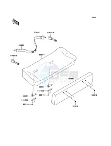 MULE 600 KAF400-B1 EU drawing Seat