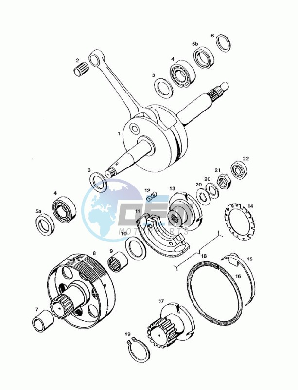 Crankshaft-clutch