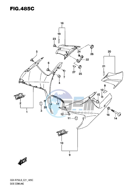 SIDE COWLING L6 (KGL)