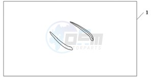 GL18009 SI / AB NAV - (SI / AB NAV) drawing LOUVER COVER