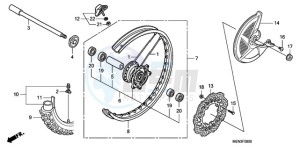 CRF450RA Europe Direct - (ED) drawing FRONT WHEEL