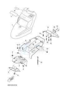 CW50 BOOSTER (2DW2 2DW2) drawing FRONT FENDER