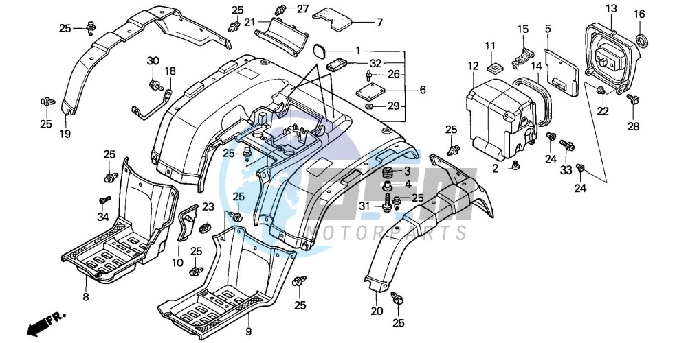 REAR FENDER (2)