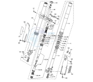 YZ LC 250 drawing FRONT FORK