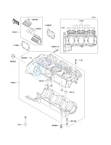 JT 1100 F [1100 STX D.I.] (F1-F2) [1100 STX D.I.] drawing CRANKCASE