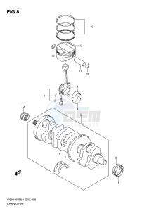 GSX1300R (E50) Hayabusa drawing CRANKSHAFT