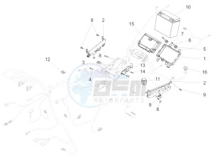 California 1400 Custom ABS 1380 USA-CND drawing Rear electrical system