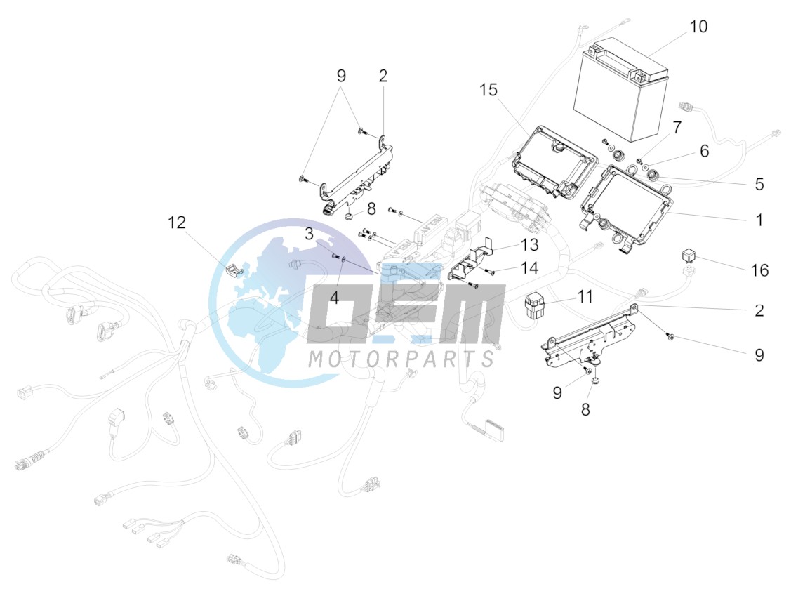 Rear electrical system